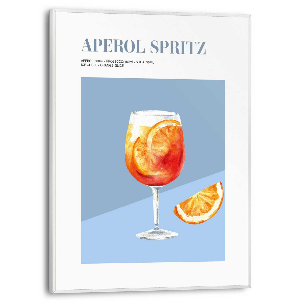 Painting Slim Frame Aperol Spritz 40x30