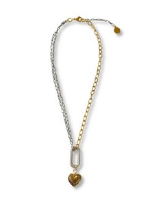 Lusy-Gliederkette mit Zirkonia und Herz