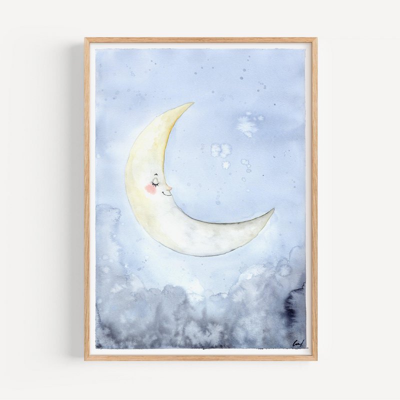 Kunsttryk - Sleepy moon
