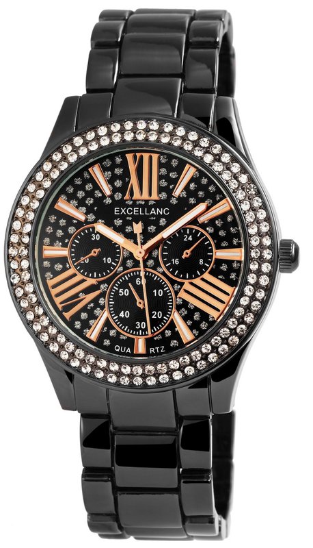 Reloj Excellanc para mujer con correa de metal.