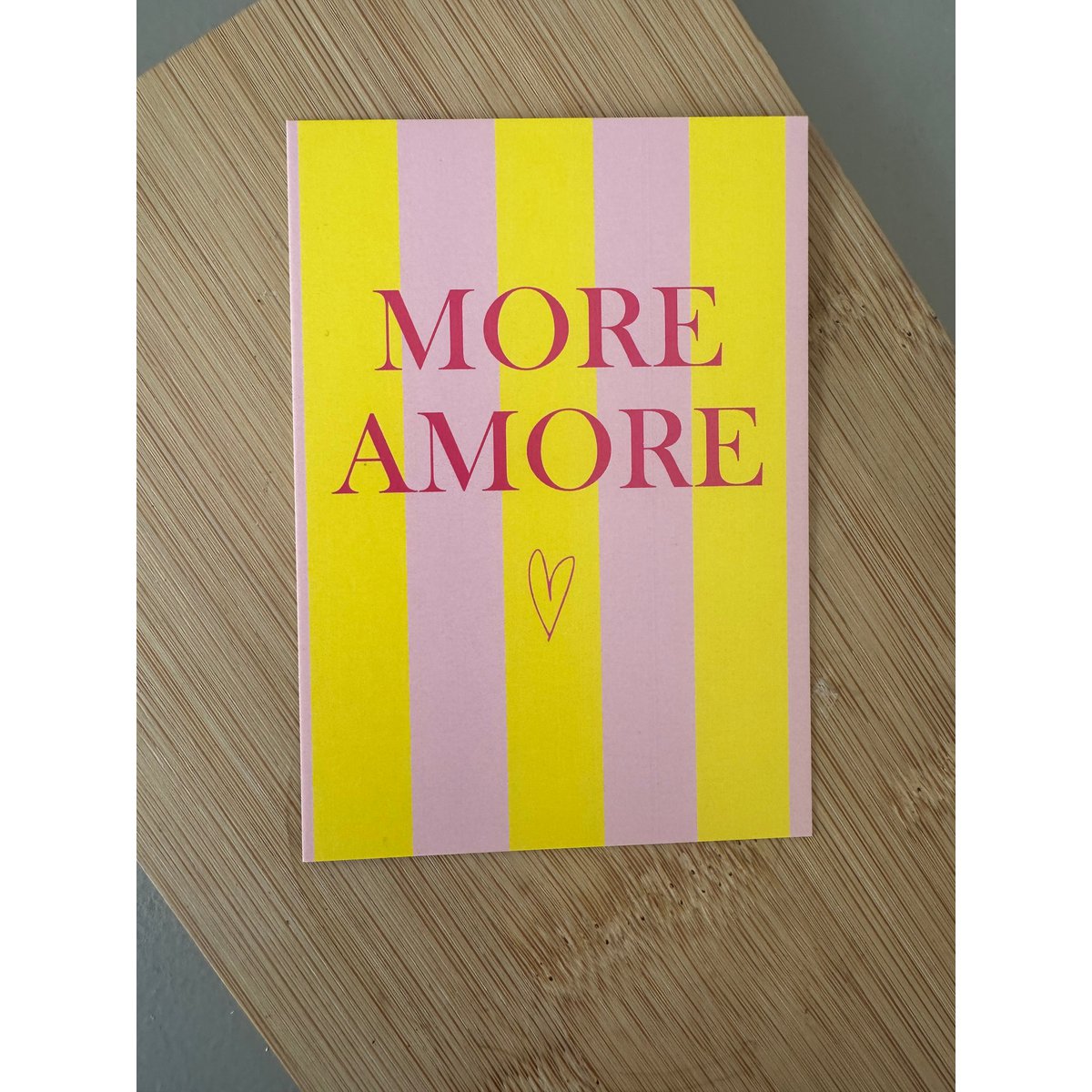 Minikarte "Plus amore"