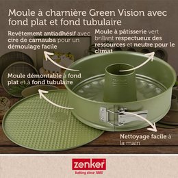 Zenker Green Vision double-bottomed savarin and springform pan 26 cm