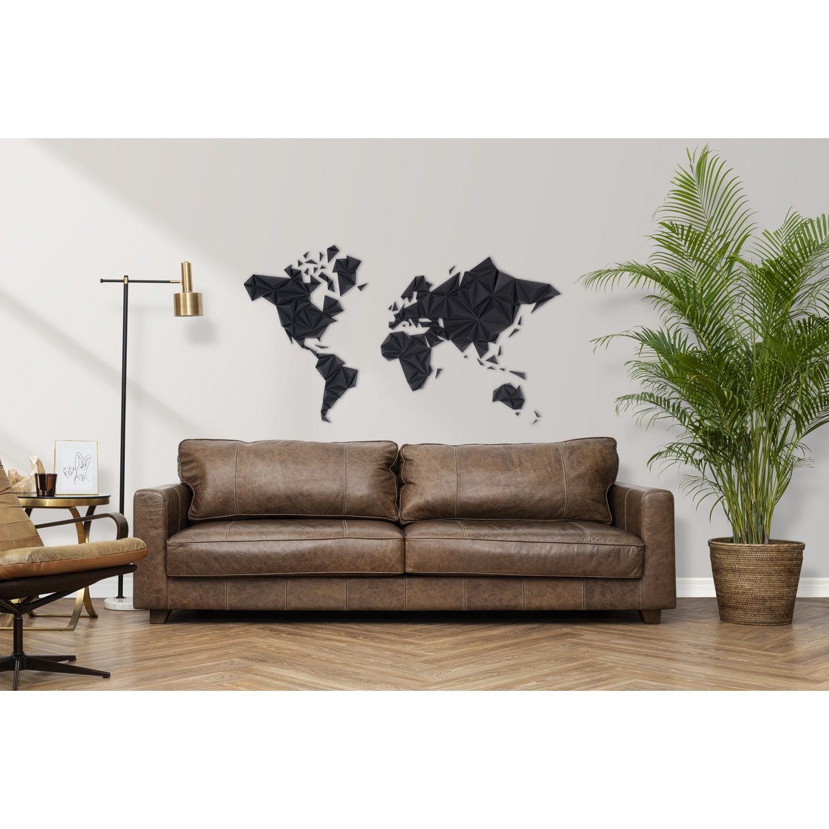 Carte du monde - Noir