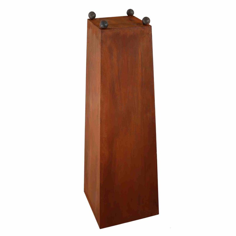 Vintage Deko Pflanzsäule 70 cm mit verschiedenen Schalen | Gartendeko Rost