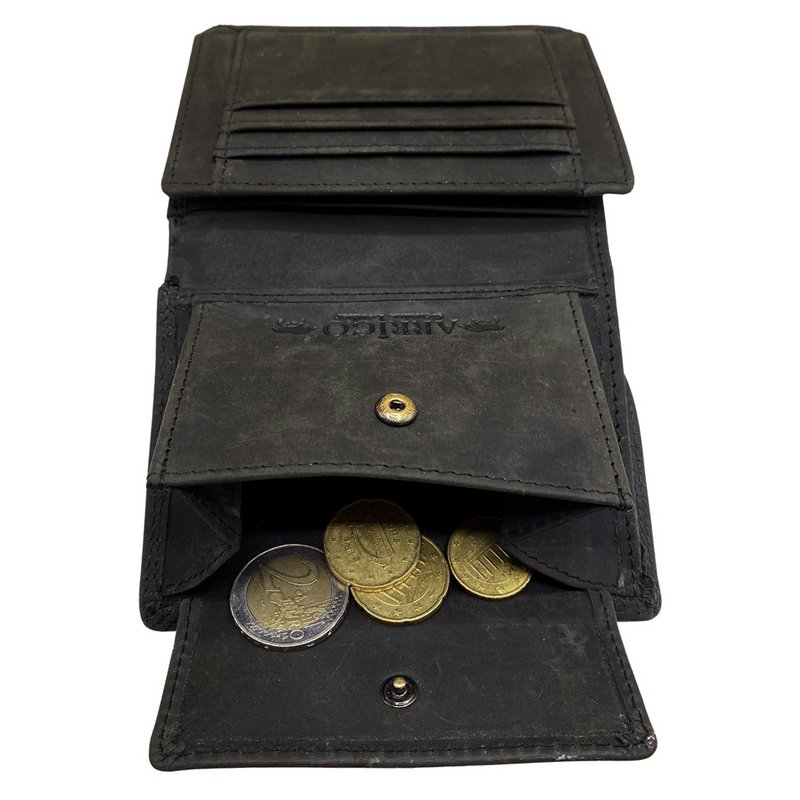 Portefeuille Homme - Portefeuille Homme - Portefeuille Arrigo - Modèle Billfold en Cuir de Buffle 3 Couleurs