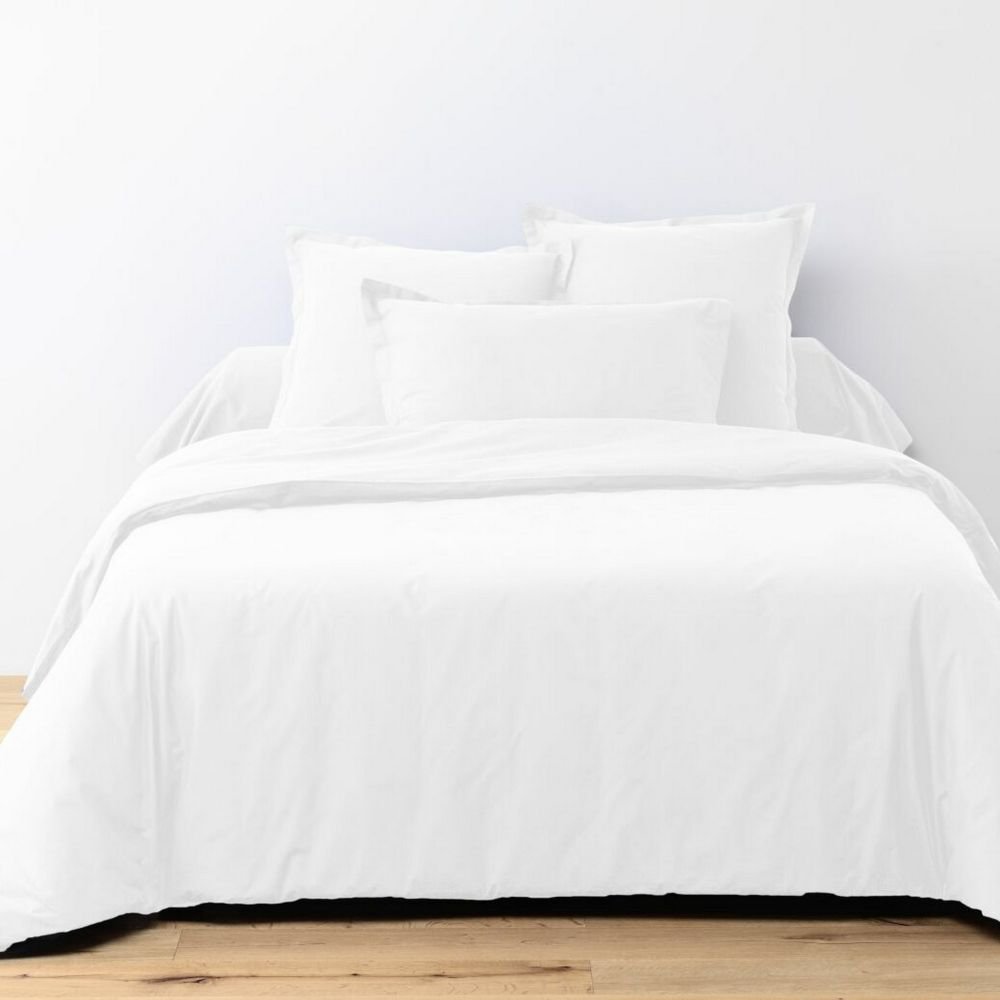 Duvet cover 240x260 cm + 2 pillowcases 65x65 cm white cotton