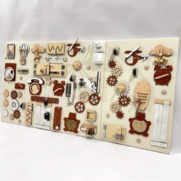 Conseil animé mural - Panneau d'activité en bois Montessori