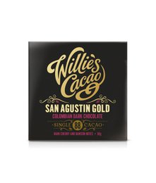  Dark chocolate bar with 88% cacao from San Agustin, Colombia.