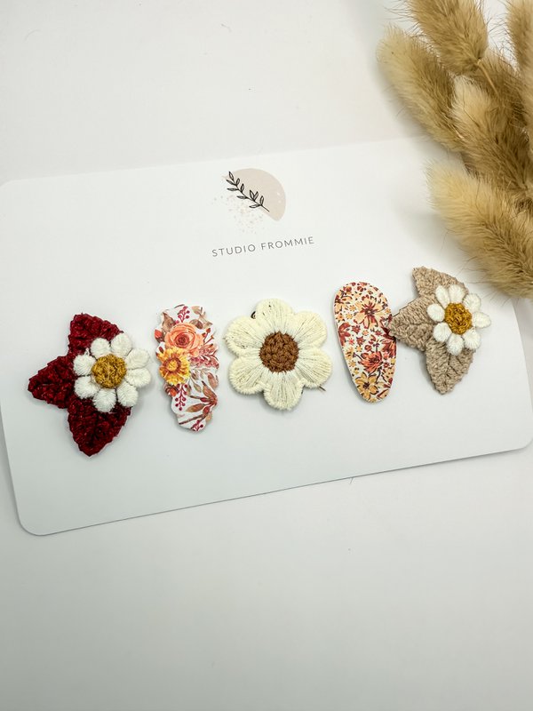Set di clip per capelli anti -slip autunno 3
