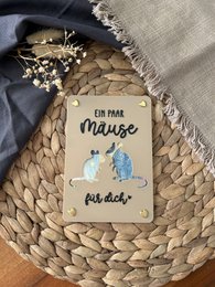 Money gift card - creative packaging for money gifts - financial injection, thank you & gift idea Thank you mice