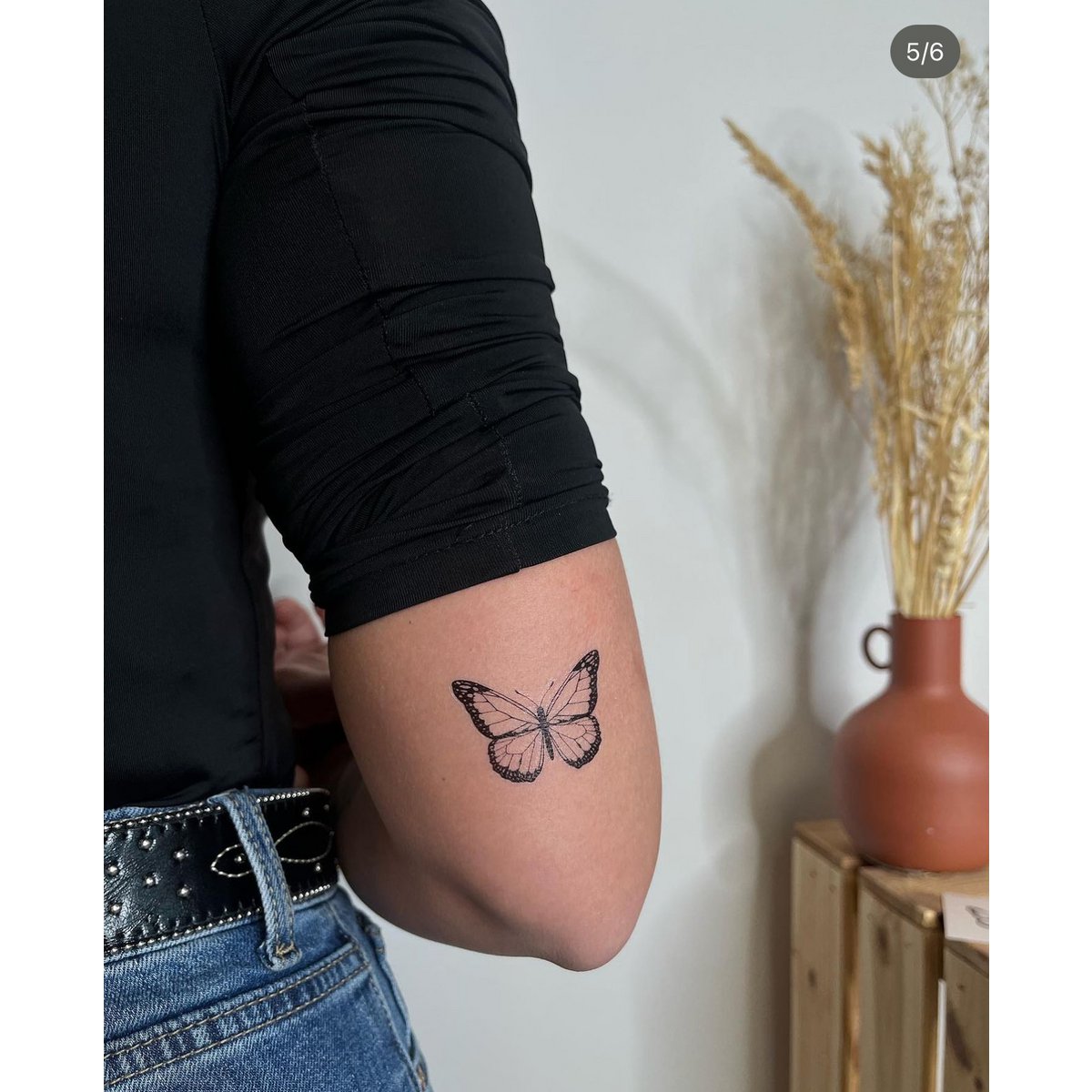 Tatuaggio temporaneo Sioou - Farfalla notturna x5
