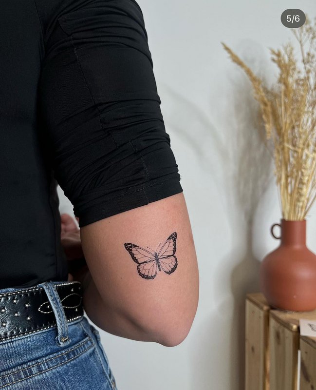 Tymczasowy tatuaż Sioou - Nocny motyl x5