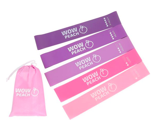 Bandes de résistance Wow pêche - Rose
