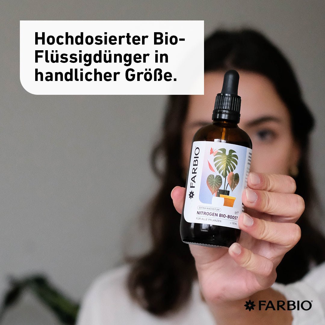 FARBIO® Bio-Boost azotowy | Dodatkowy wzrost dla Twoich roślin | Wysokiej jakości nawóz płynny