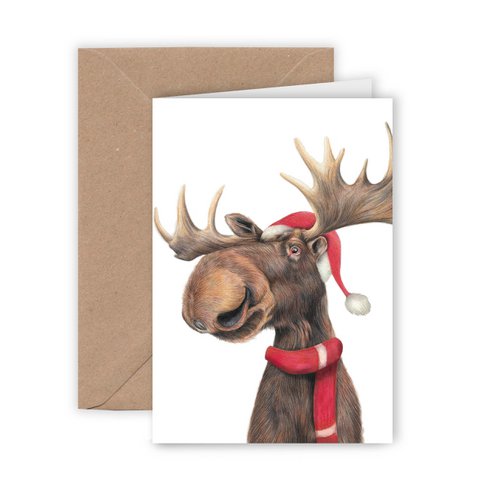 Eland Kerstkaart, Wenskaart, Kerstkaart 12,3 x 17,5 cm