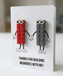 Carte postale Building Memories – Brique de construction LEGO