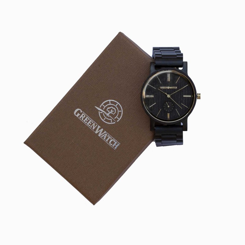 Greenwatch | Klassisk | Træur Unisex | Ibenholt