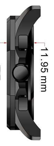 Finestra Neropaco Edelstahl-Chronograph 10 ATM