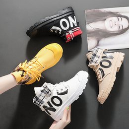 Nouveau Bottes courtes en toile pour filles, montantes, assorties avec tout, chaussures pour femmes