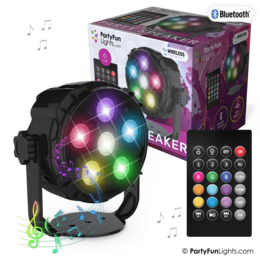 6 LED - PAR - Disco Lamp - Party Speaker - with remote control