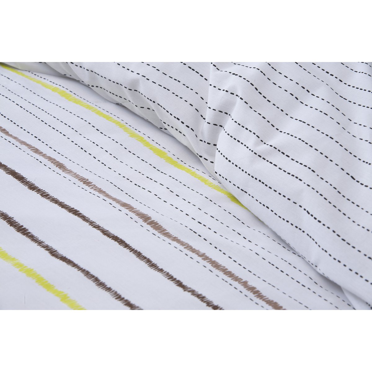 100% Cotton Duvet Cover - Scratch White