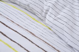 100% Cotton Duvet Cover - Scratch White