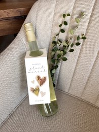 Flessenetiket voor monetaire geschenken, felicitaties, wijn, champagne en meer