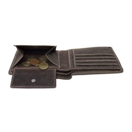 Herrenbrieftasche aus Büffelleder – Kompaktmodell – RFID