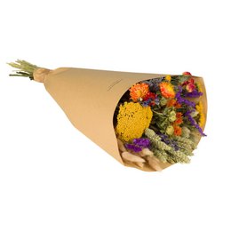 Dried Flowers Field Bouquet – Orange