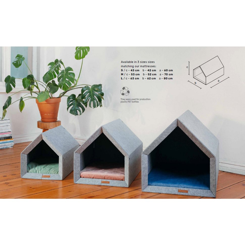 Pethome Perfektes Zuhause für einen Hund und eine Katze - dunkelgrau/recycelt