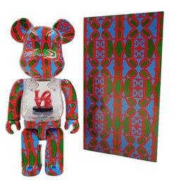 400% & 100% Bearbrick Set - LOVE by Robert Indiana