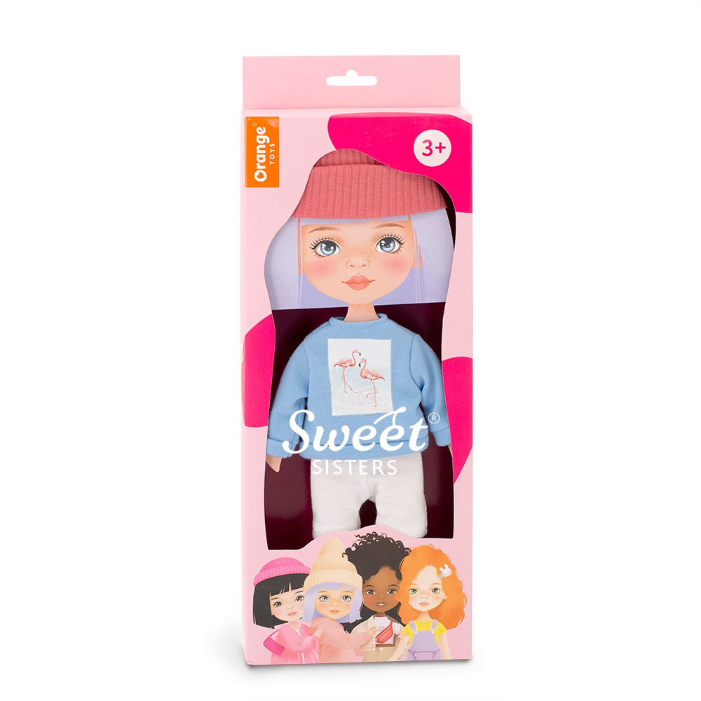Soft toy, Sweet sisters - Clothing set: Blue Sweatshirt (35cm)