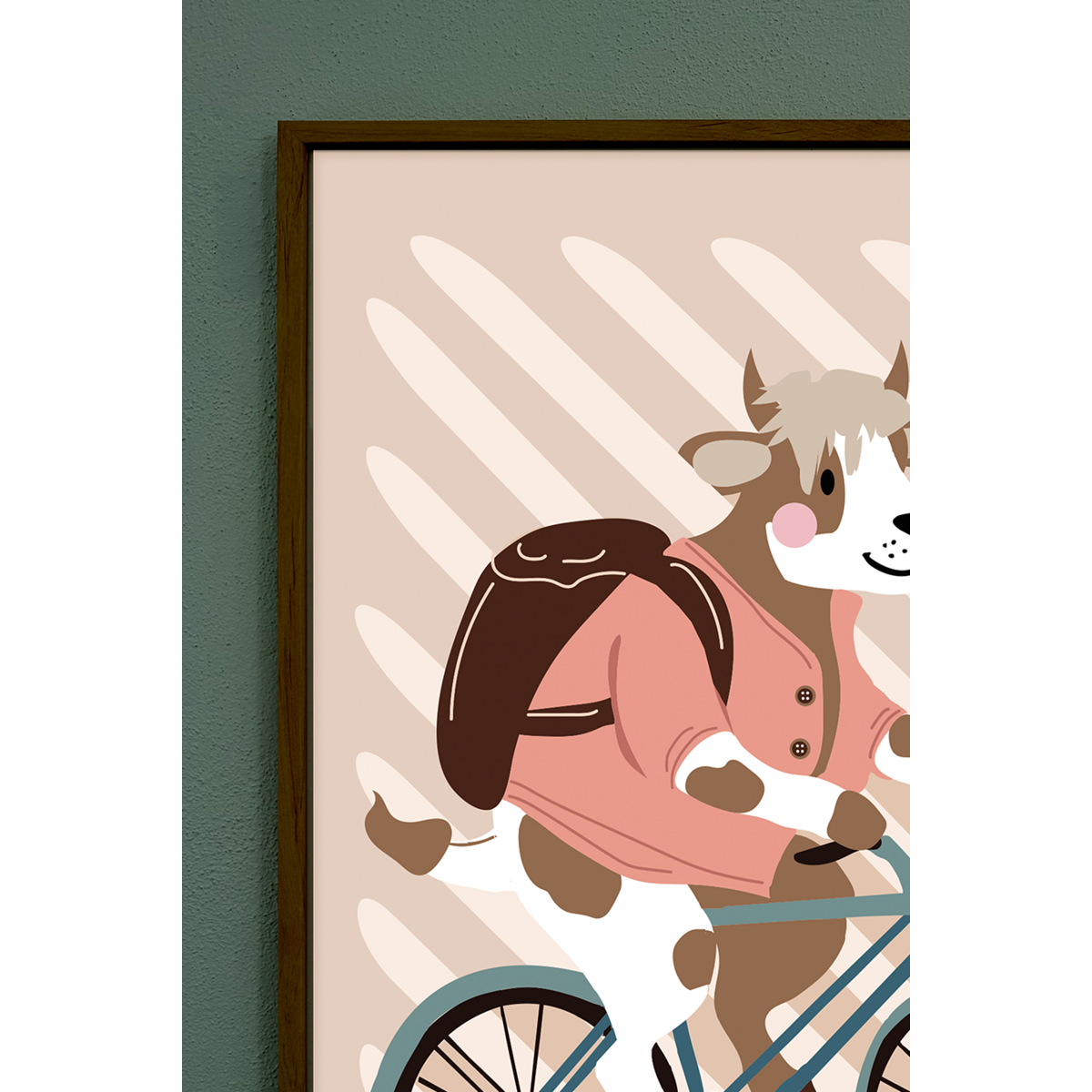 Poster Kinderzimmer - Koetje Suusie Nutztier