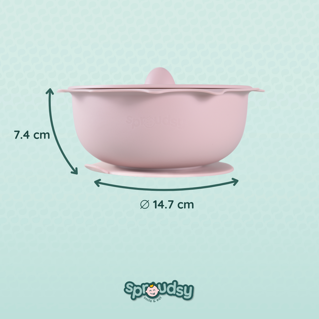 Baby bowl with suction cup – Clouds