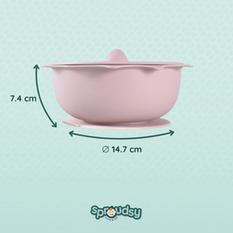 Baby bowl with suction cup – Clouds