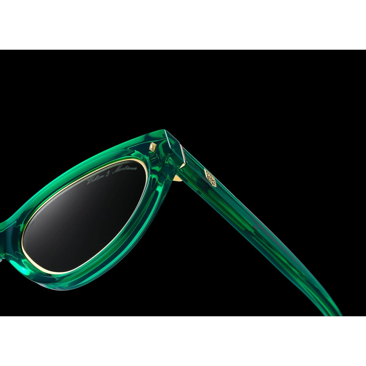 Walton & Mortimer nr. 21 “Enkeproducenten” Poison Green Limited Edition solbriller