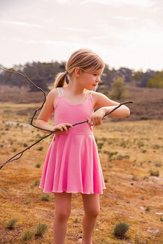 Robe enfant rose | simplicité