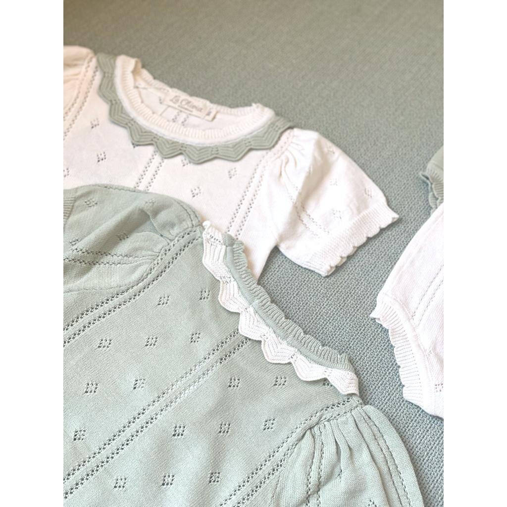 Anna gebreide set (top & broek)