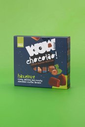 Hasselnøddechokoladetrøfler XL æske 250g | Brændt hasselnøddechokolade
