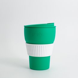 Håndtag sammenfoldelig kaffekop - Mint - 470 ML
