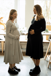 TISU maternity & nursing dress, Cream Beige