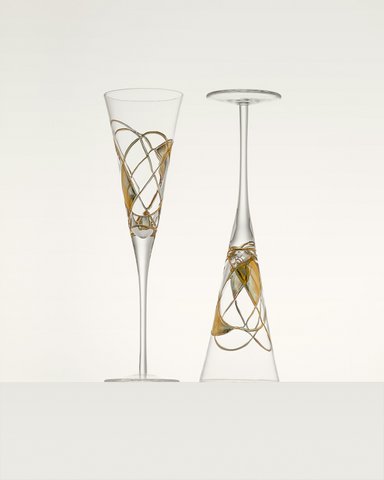 Champagnerflöten Gold