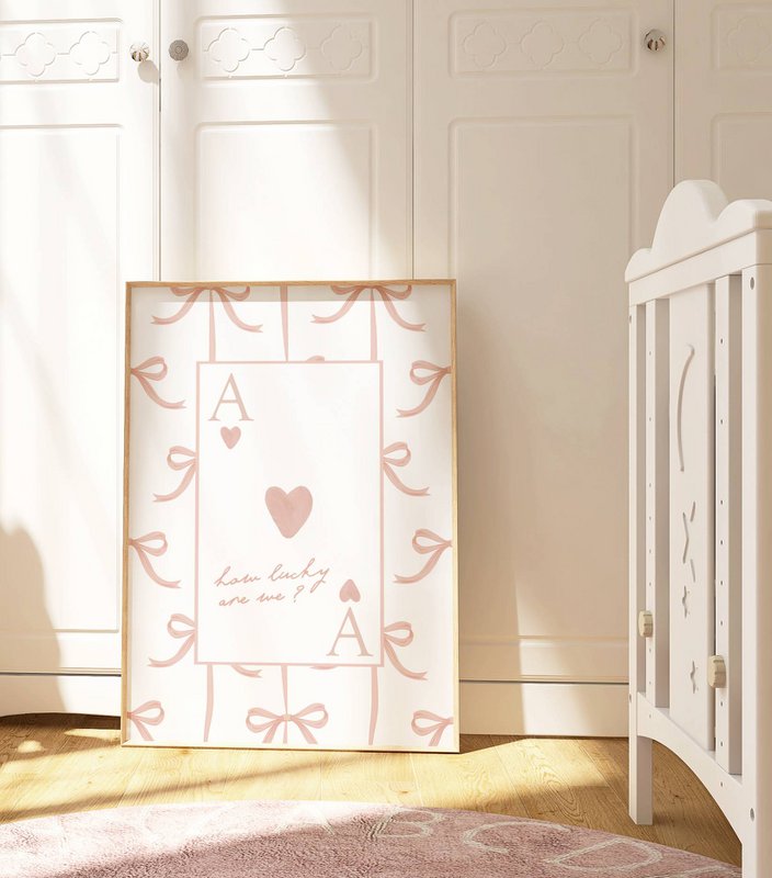 Quanto siamo fortunati? Poster di prua rosa, poster per una sala per ragazze, poster di citazioni per ragazze, stampa per una sala per ragazze, stampa di ragazze coquette, decorazione della stanza delle ragazze