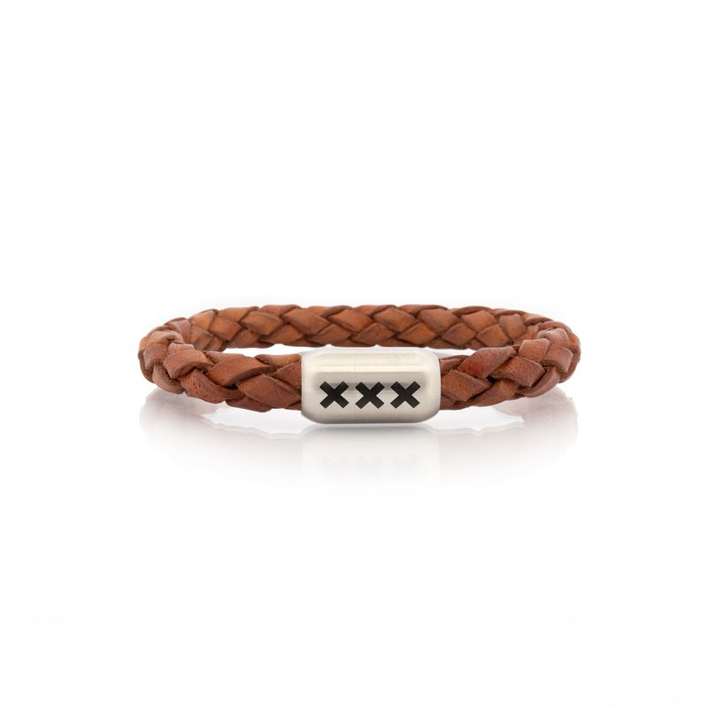 Leather Bracelet Light Brown | The Amstel