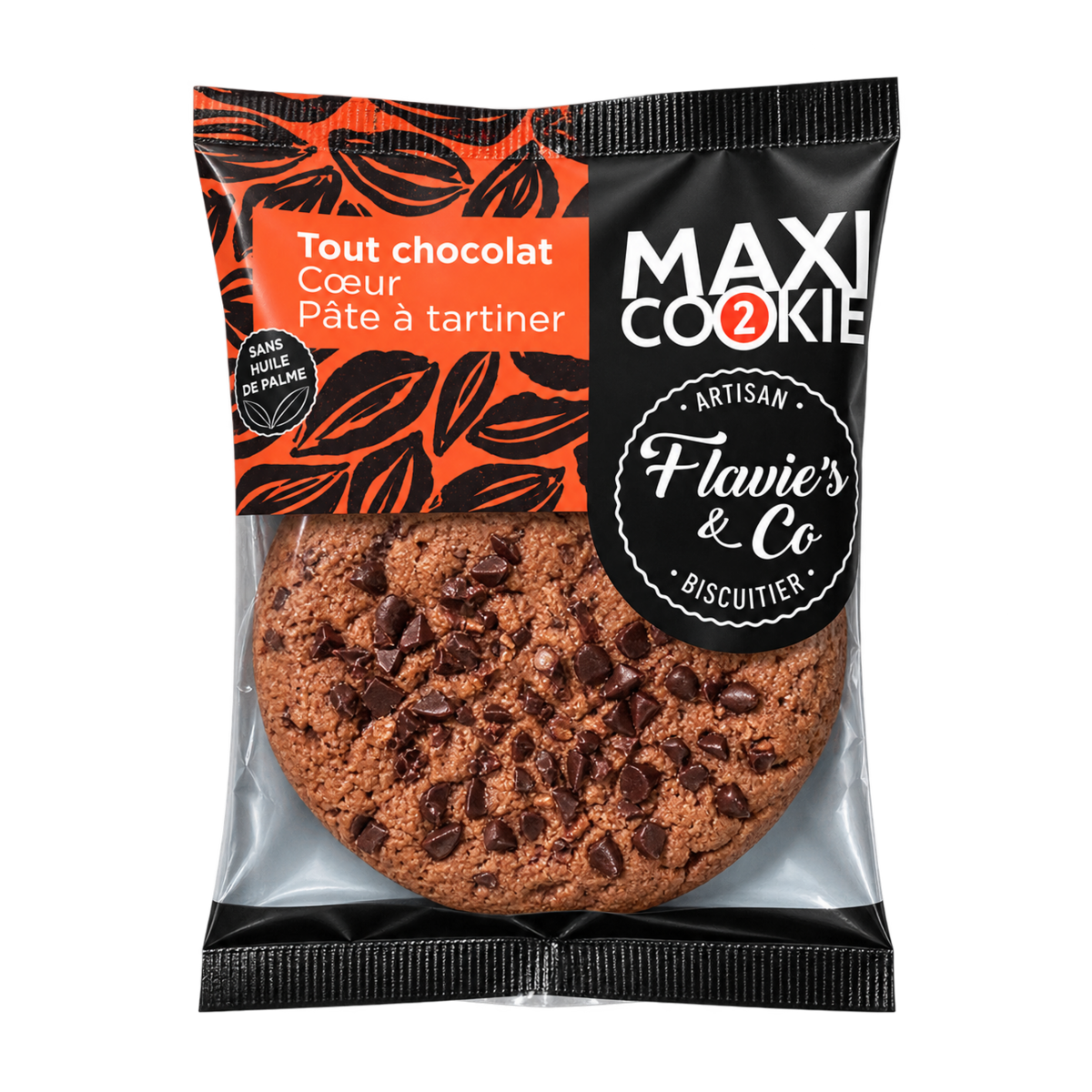 Maxi Cookie all chocolate – heart spread