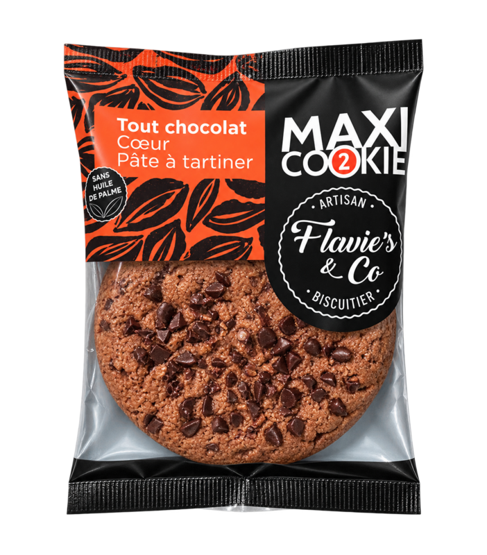 Maxi Cookie all chocolate – heart spread