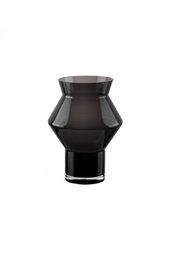 Vase au design moderne, best-seller tendance, verre gris foncé de haute qualité, CUZ11GR