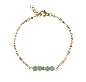 Armbandje Aventurijn - Goud