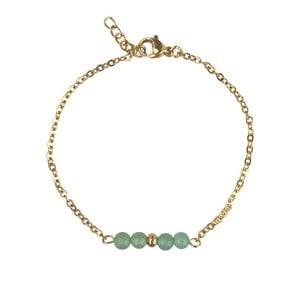 Armbandje Aventurijn - Goud