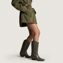Shelby Olive Texan støvler